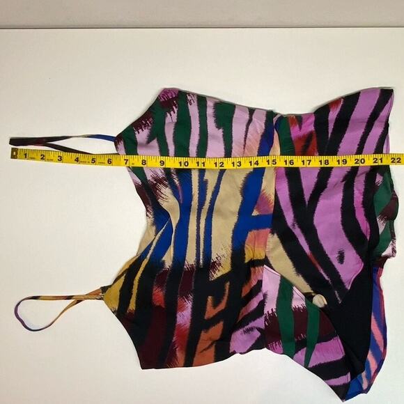 NWT | Parker | Cecile Multicolor Animal-print Peplum Tank Top | Nala | XS - Picture 12 of 13